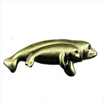 Sierra Lifestyles 681555: 2" cc Manatee Cabinet Pull - Antique Brass