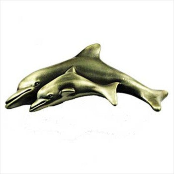 Sierra Lifestyles 681557: 2" cc Dolphin Cabinet Pull - Antique Brass