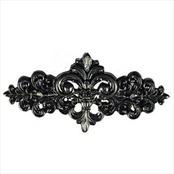 Sierra Lifestyles 681570: 3" cc Fleur De Lis Cabinet Pull - Black