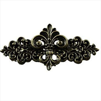 Sierra Lifestyles 681575: 3" cc Fleur De Lis Cabinet Pull - Bronzed Black