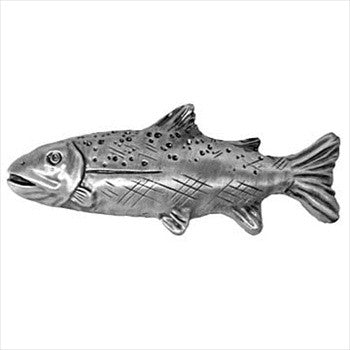Sierra Lifestyles 681672: 3" cc Trout Cabinet Pull (Left Facing) - Pewter