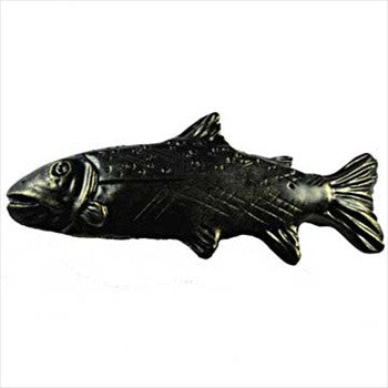 Sierra Lifestyles 681673: 3" cc Trout Cabinet Pull (Left Facing) - Bronzed Black