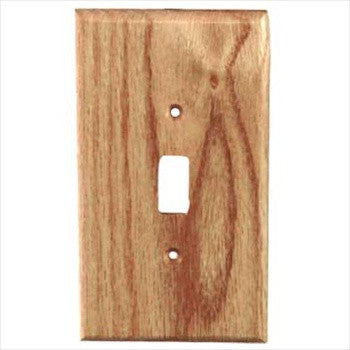 Sierra Lifestyles 682122: Traditional Single Toggle Switchplate - Red Oak