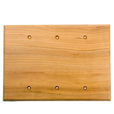 Sierra Lifestyles 682144: Traditional Triple Blank Switchplate - Rustic Hickory