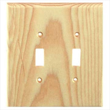 Sierra Lifestyles 682151: Traditional Double Toggle Switchplate - Knotty Pine