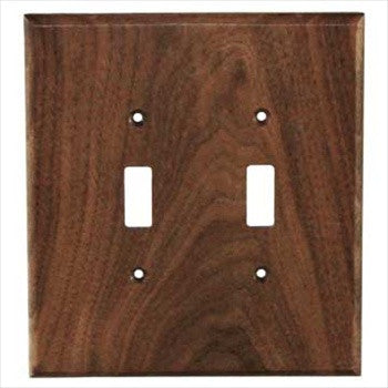 Sierra Lifestyles 682157: Traditional Double Toggle Switchplate - Black Walnut