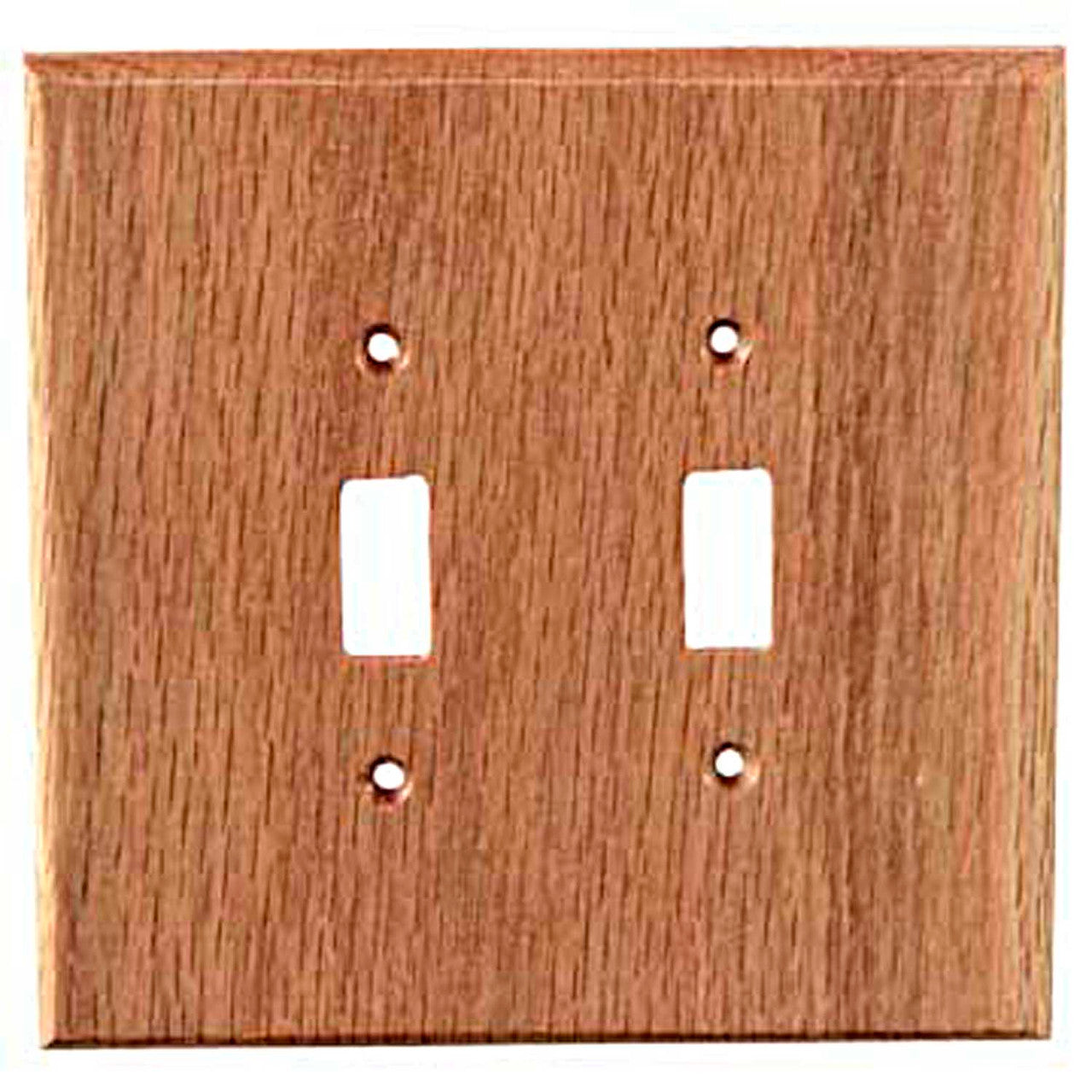 Sierra Lifestyles 682166: Traditional Double Toggle Switchplate - Red Oak