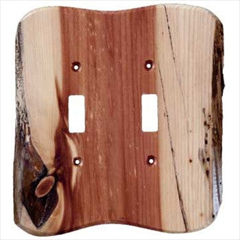 Sierra Lifestyles 682170: Rustic Double Toggle Switchplate - Juniper