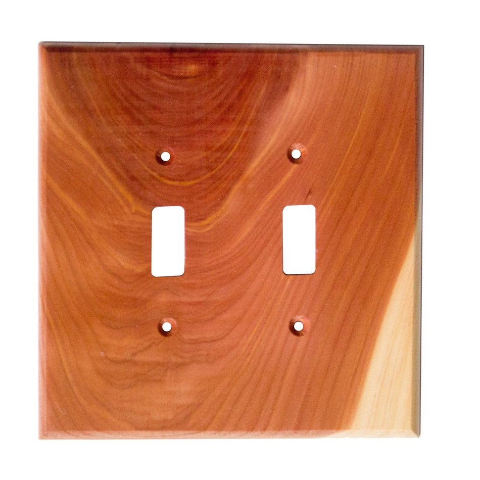 Sierra Lifestyles 682172: Traditional Double Toggle Switchplate - Tennessee Aromatic Cedar
