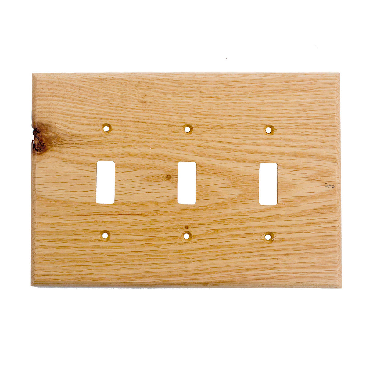 Sierra Lifestyles 682196: Traditional Triple Toggle Switchplate - Red Oak