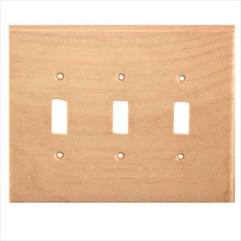 Sierra Lifestyles 682199: Traditional Triple Toggle Switchplate - Knotty Pine