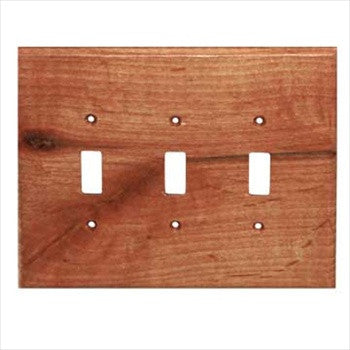 Sierra Lifestyles 682203: Traditional Triple Toggle Switchplate - Alder