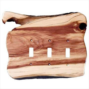 Sierra Lifestyles 682218: Rustic Triple Toggle Switchplate - Juniper