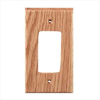 Sierra Lifestyles 682240: Traditional Single Rocker Switchplate - Red Oak
