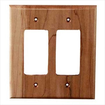 Sierra Lifestyles 682288: Traditional Double Rocker Switchplate - Natural Maple