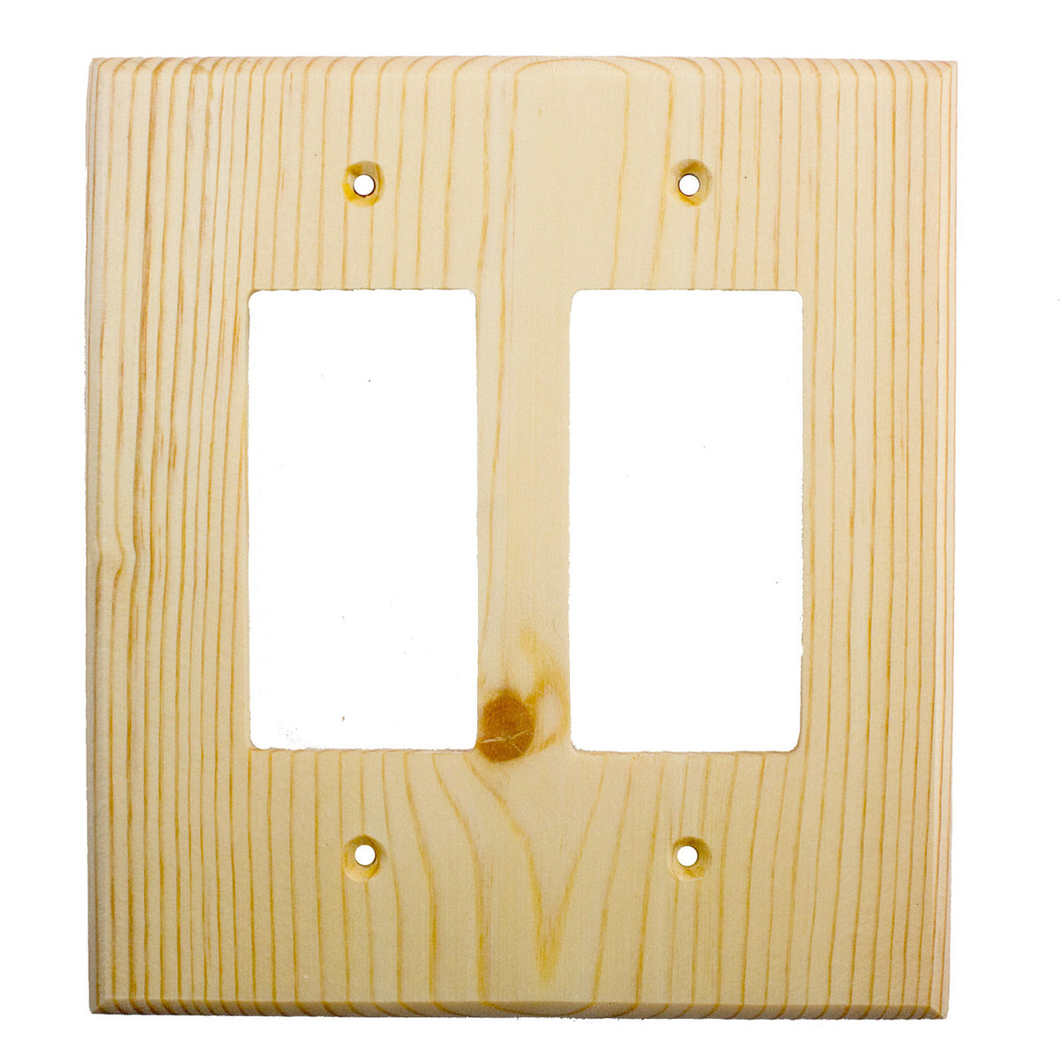 Sierra Lifestyles 682291: Traditional Double Rocker Switchplate - Knotty Pine