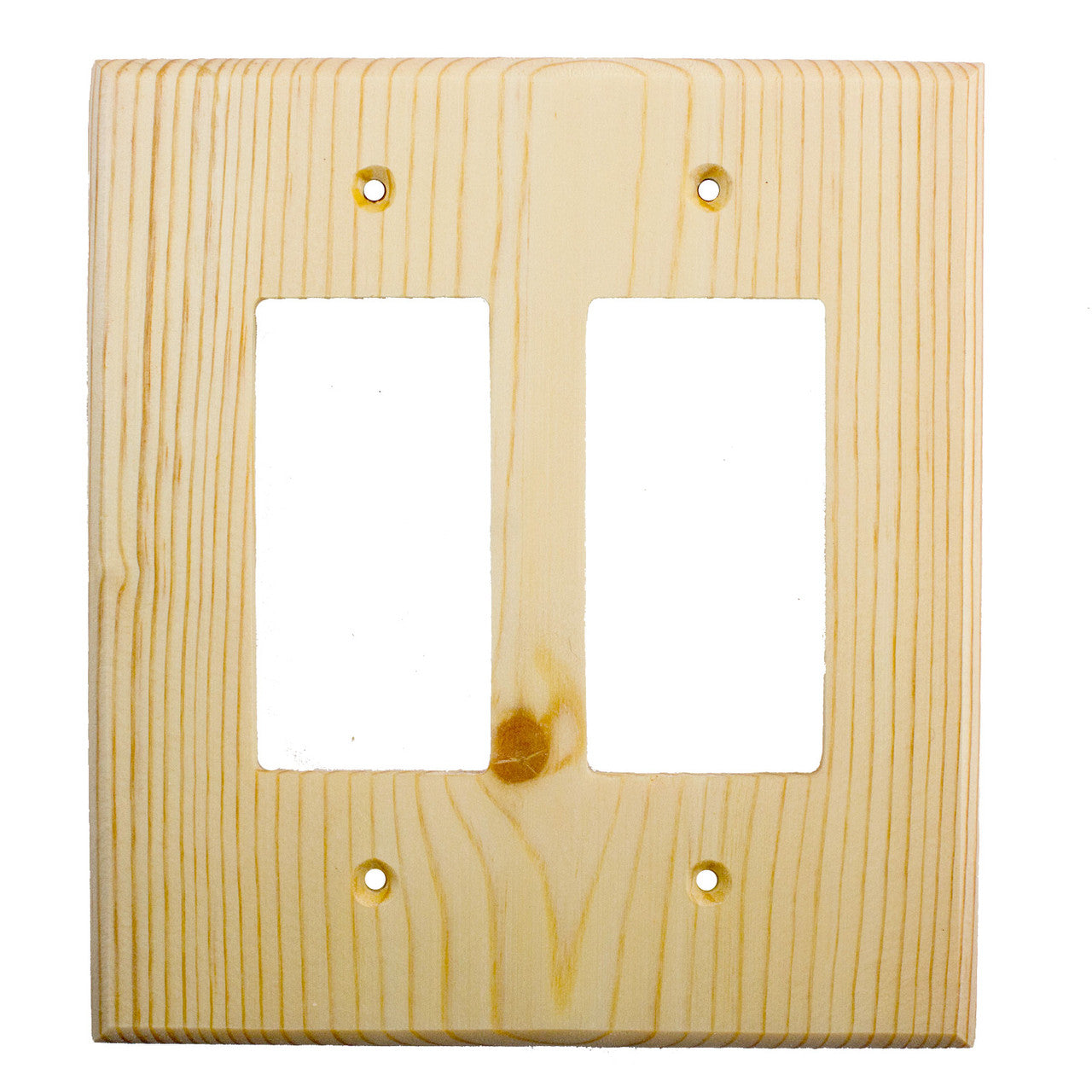 Sierra Lifestyles 682291: Traditional Double Rocker Switchplate - Knotty Pine