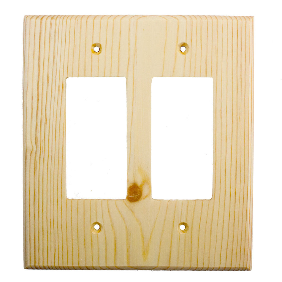 Sierra Lifestyles 682291: Traditional Double Rocker Switchplate - Knotty Pine