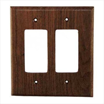 Sierra Lifestyles 682297: Traditional Double Rocker Switchplate - Black Walnut