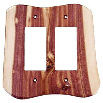 Sierra Lifestyles 682310: Rustic Double Rocker Switchplate - Juniper