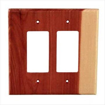 Sierra Lifestyles 682312: Traditional Double Rocker Switchplate - Tennessee Aromatic Cedar