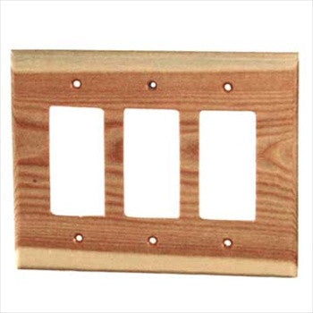 Sierra Lifestyles 682333: Traditional Triple Rocker Switchplate - Douglas Fir