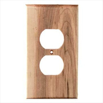 Sierra Lifestyles 682384: Traditional Single Duplex Switchplate- Natural Maple