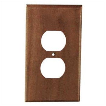 Sierra Lifestyles 682393: Traditional Single Duplex Switchplate - Black Walnut