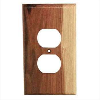 Sierra Lifestyles 682399: Traditional Single Duplex Switchplate - Rustic Hickory