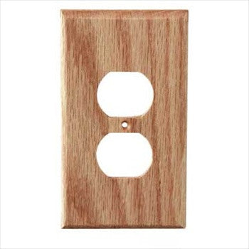 Sierra Lifestyles 682402: Traditional Single Duplex Switchplate - Red Oak