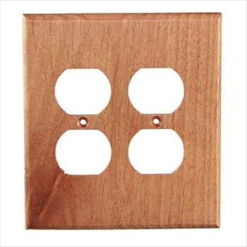 Sierra Lifestyles 682414: Traditional Double Duplex Switchplate - Alder