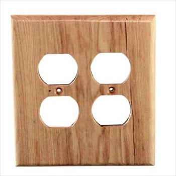 Sierra Lifestyles 682415: Traditional Double Duplex Switchplate - Rustic Hickory
