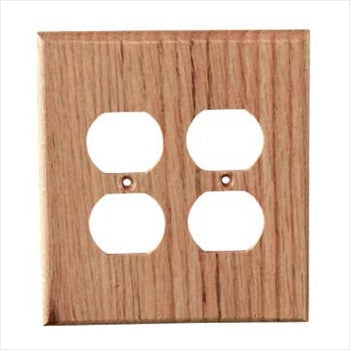 Sierra Lifestyles 682416: Traditional Double Duplex Switchplate - Red Oak