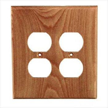 Sierra Lifestyles 682417: Traditional Double Duplex Switchplate - Douglas Fir