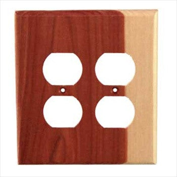 Sierra Lifestyles 682422: Traditional Double Duplex Switchplate - Tennessee Aromatic Cedar