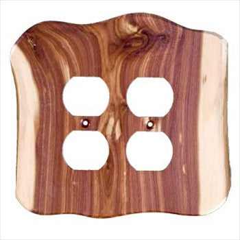 Sierra Lifestyles 682423: Rustic Double Duplex Switchplate - Juniper