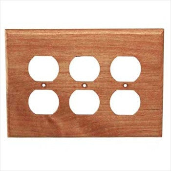 Sierra Lifestyles 682426: Traditional Triple Duplex Switchplate - Alder