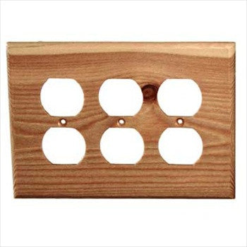 Sierra Lifestyles 682428: Traditional Triple Duplex Switchplate - Douglas Fir