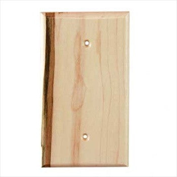 Sierra Lifestyles 682432: Traditional Single Blank Switchplate - Natural Maple