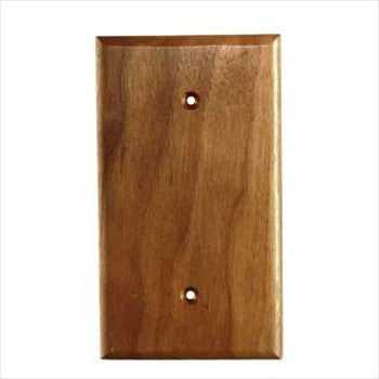 Sierra Lifestyles 682441: Traditional Single Blank Switchplate - Black Walnut