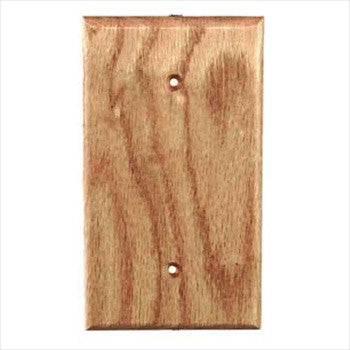 Sierra Lifestyles 682450: Traditional Single Blank Switchplate - Red Oak