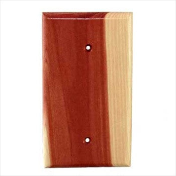 Sierra Lifestyles 682456: Traditional Single Blank Switchplate - Tennessee Aromatic Cedar