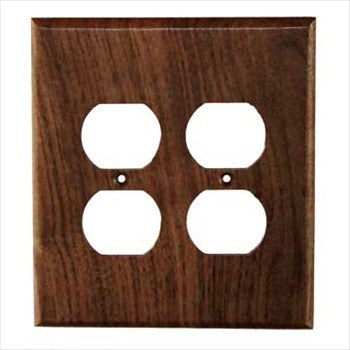 Sierra Lifestyles 682470: Traditional Double Duplex Switchplate - Black Walnut