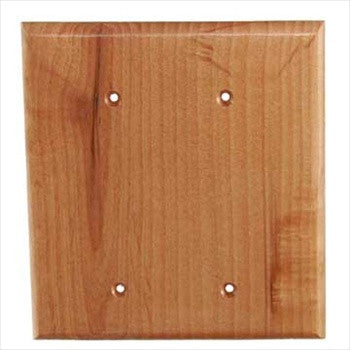 Sierra Lifestyles 682486: Traditional Double Blank Switchplate - Alder