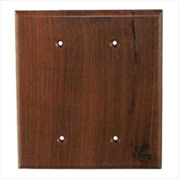 Sierra Lifestyles 682489: Traditional Double Blank Switchplate - Black Walnut