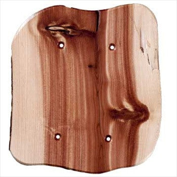 Sierra Lifestyles 682502: Rustic Double Blank Switchplate - Juniper