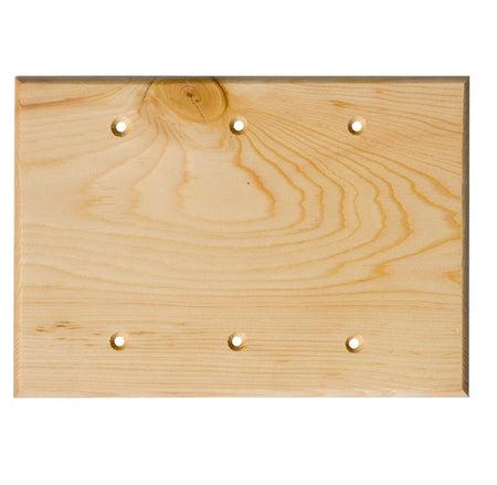Sierra Lifestyles 682524: Traditional Triple Blank Switchplate - Douglas Fir