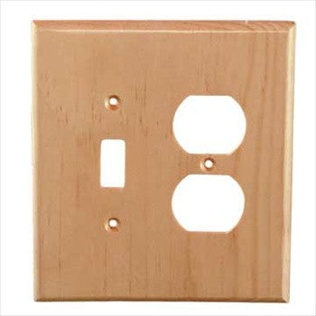Sierra Lifestyles 682531: Traditional Single Toggle/Single Duplex Switchplate - Knotty Pine