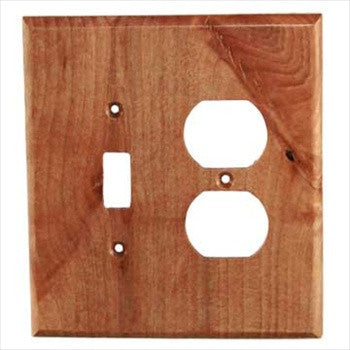 Sierra Lifestyles 682534: Traditional Single Toggle/Single Duplex Switchplate - Alder