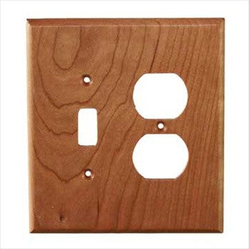 Sierra Lifestyles 682540: Traditional Single Toggle/Single Duplex Switchplate - Cherry